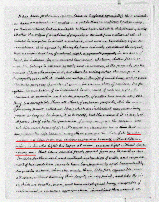 Thomas Jefferson to Isaac Madison 1062 underlined 2