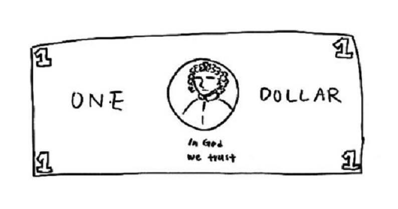 1 dollar bill